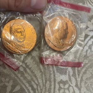 Vintage Gerald‎ Ford & Richard Nixon Inauguration Commemorative Coins